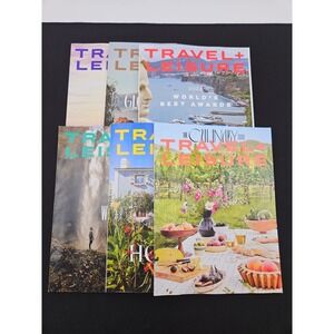 Lot of 6 Travel Leisure Magazine‎ 2023-2024 Culinary World Best Hotels Water
